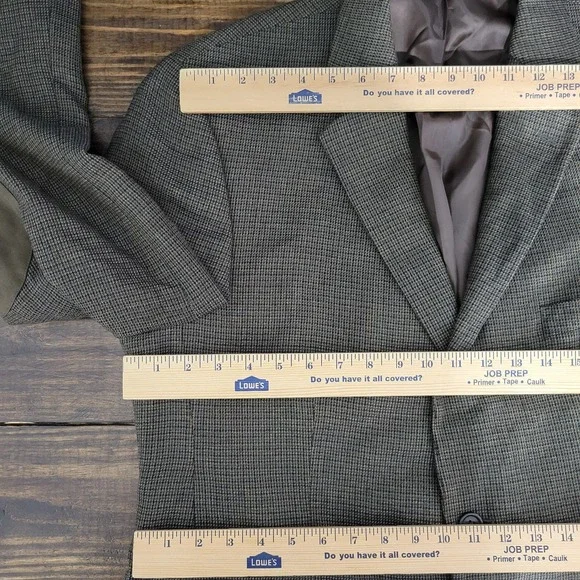 Stafford Essentials Men's Sport Coat Blazer Two Button Olive Wool Classic‎ 46R